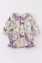 Puppy print baby girl bubble - ARIA KIDS