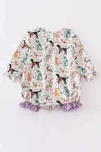 Puppy print baby girl bubble - ARIA KIDS