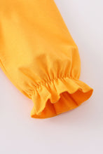 Orange pumpkin print dress - ARIA KIDS