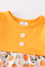 Orange pumpkin print girl bubble - ARIA KIDS