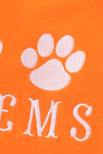 Orange CLEMSON embroidery boy terry sweatshirt - ARIA KIDS