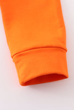 Orange CLEMSON embroidery boy terry sweatshirt - ARIA KIDS