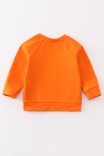 Orange CLEMSON embroidery boy terry sweatshirt - ARIA KIDS