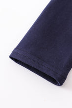 Black eagle embroidery terry dress - ARIA KIDS