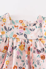 Floral print ruffle girl bubble - ARIA KIDS
