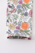 Pumpkin floral print ruffle girl set - ARIA KIDS