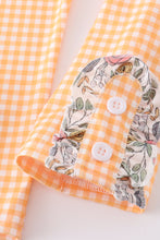 Pumpkin floral print ruffle girl set - ARIA KIDS