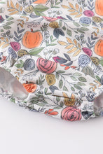 Pumpkin floral print girl bubble - ARIA KIDS