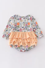 Pumpkin floral print girl bubble - ARIA KIDS