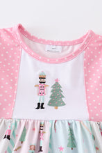 Pink nutcraker embroidery ruffle dress - ARIA KIDS