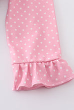 Pink nutcraker embroidery ruffle dress - ARIA KIDS