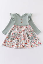 Floral print ruffle dress