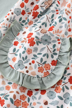 Floral print ruffle dress