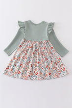 Floral print ruffle dress
