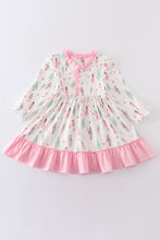 Nutcracker print ruffle dress