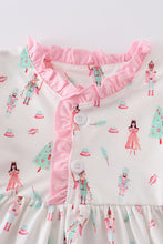 Nutcracker print ruffle dress