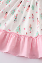 Nutcracker print ruffle dress