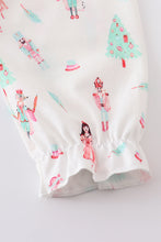 Nutcracker print ruffle dress