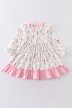 Nutcracker print ruffle dress