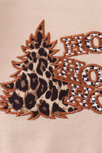 Leopard christmas tree ruffle girl romper - ARIA KIDS
