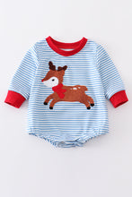 Stripe deer french knot baby boy bubble