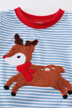 Stripe deer french knot baby boy bubble