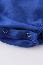 Blue baseball applique strap girl bubble - ARIA KIDS