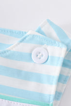 Blue stripe mama's boy embroidery jonjon - ARIA KIDS