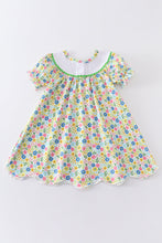[MISSPELL DADDDY] Floral print daddy's girl embroidery dress - ARIA KIDS
