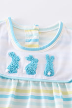 Easter stripe french knot bunny boy bubble