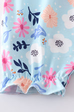 Blue floral print strap girl bubble - ARIA KIDS
