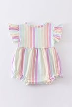 Multicolored stripe ruffle girl bubble - ARIA KIDS