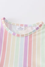 Multicolored stripe ruffle dress - ARIA KIDS