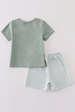 Green gingham boy set - ARIA KIDS