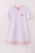 White mermaid embroidery cover up mom & me - ARIA KIDS
