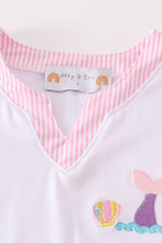 White mermaid embroidery cover up mom & me - ARIA KIDS
