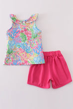 Pink tropical floral girl set - ARIA KIDS