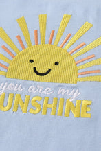 Blue you are my sunshine applique girl dress - ARIA KIDS