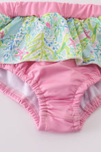 Meadow breeze print girl 2pc swimsuit - ARIA KIDS