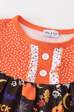 Orange halloween ruffle girl set - ARIA KIDS