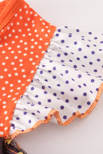 Orange halloween ruffle girl set - ARIA KIDS