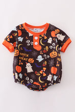 Orange halloween ruffle boy bubble - ARIA KIDS