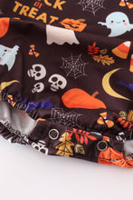 Orange halloween ruffle boy bubble - ARIA KIDS