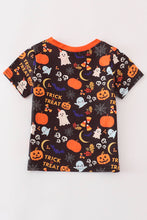 Orange halloween ruffle boy top - ARIA KIDS