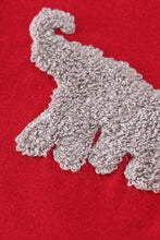 Maroon Alabama french knot boy set - ARIA KIDS