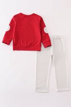 Maroon Alabama french knot boy set - ARIA KIDS