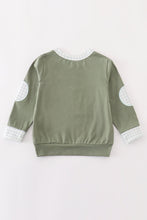 Green train pumpkin applique boy top - ARIA KIDS