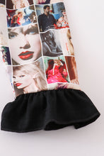 Black music fan zipper girl pajamas set - ARIA KIDS