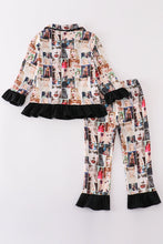 Black music fan zipper girl pajamas set - ARIA KIDS