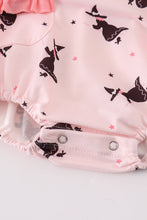 Pink bat print girl bubble - ARIA KIDS